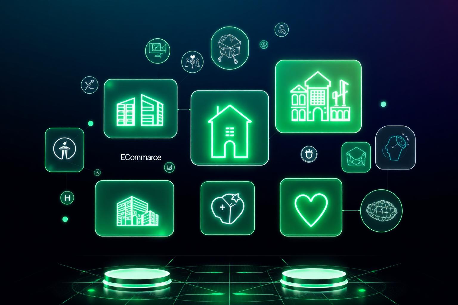 Premium AI business industry solutions dashboard
